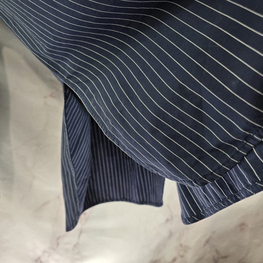 Everlane Shirt Womens Blue Striped Button Oversized Poplin Boyfriend Supima - Picture 10 of 16
